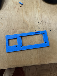 3D printed lib with header clearance popped out