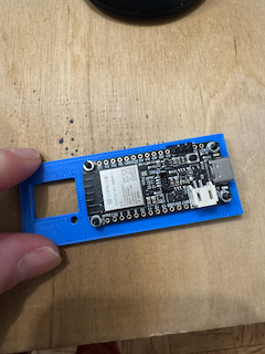 3D printed lib with header clearance popped out